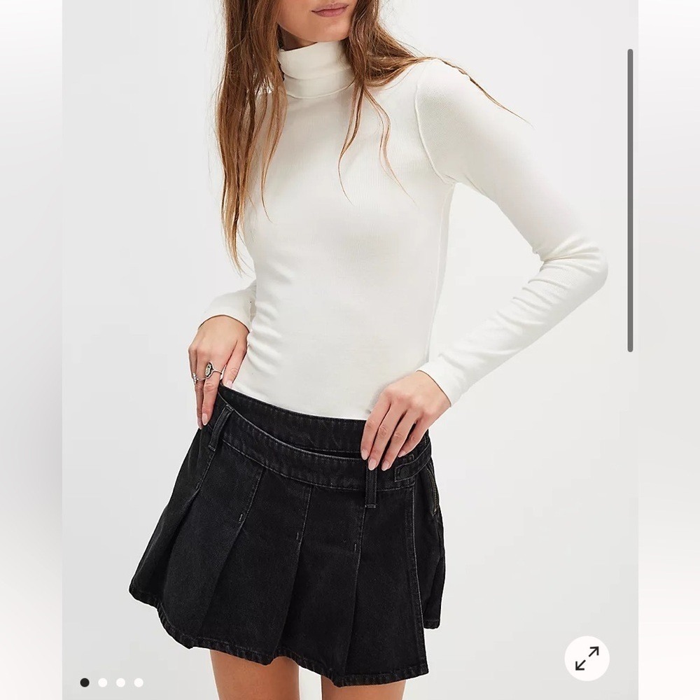 Free People Pleated Mini Skort NWOT